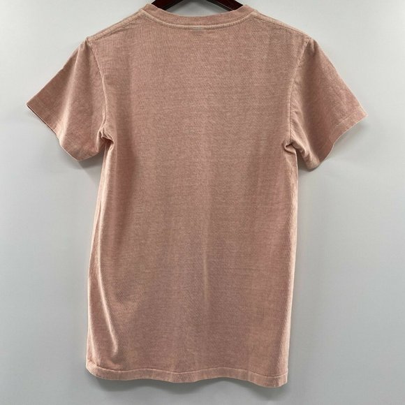 Velva Sheen Men's Short Sleeve Pocket T-Shirt Pink Slub Jersey Tee sz S NWOT - Picture 6 of 6
